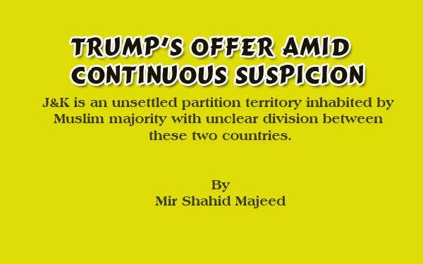 Trump’s Offer amid Continuous Suspicion