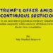Trump’s Offer amid Continuous Suspicion