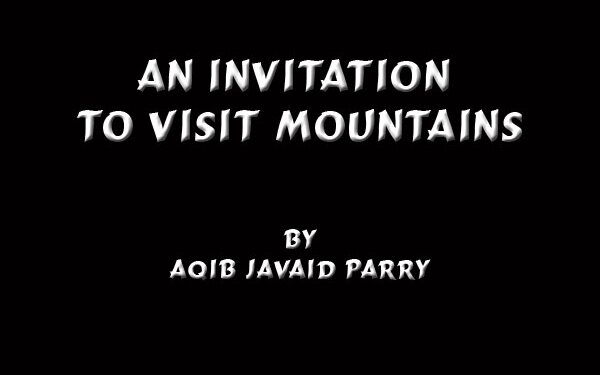 An Invitation To Visit Mountains