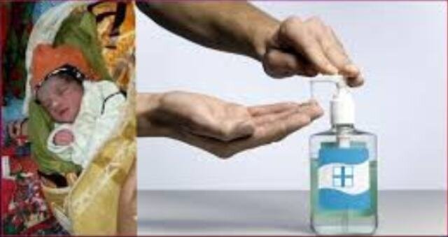 UP parents name newborn baby Sanitiser