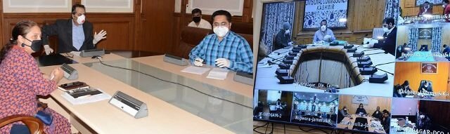 Advisor Baseer Khan convened review meeting on Covid -19 Asked elected Panchayat members to work in close co-ordination with other departments