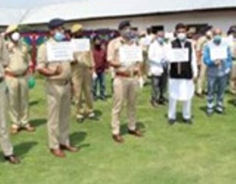 Ganderbal Police Organise a, Solidarity Event For Forefront Warriors