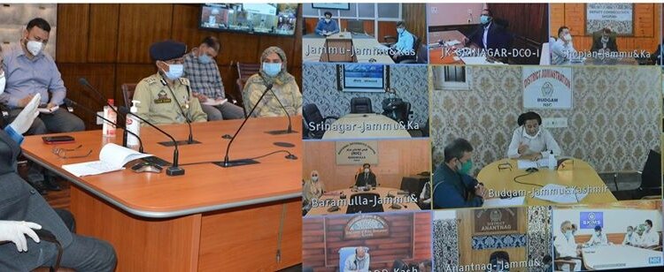 Advisor (BK) held videoconference with DCs, CMOs He informed PPTs, masks, gloves and other logistics are abundantly available in the valley