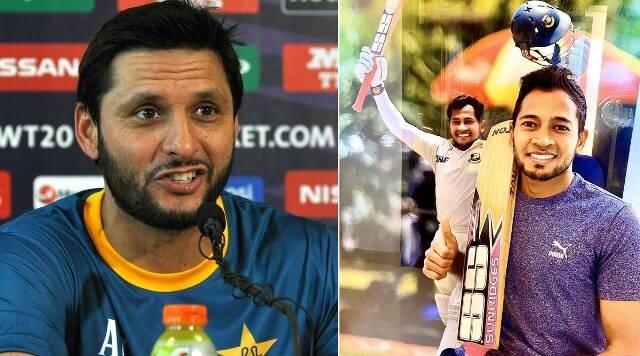 Afridi buys Mushfiqur’s bat for $20,000 to raise funds for COVID-19 relief work