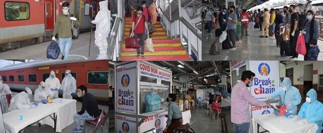 Jammu receives first COVID special train with 1018 passengers amid strict adherence to guidelines 4042 reach Udhampur in 4 special trains 900 J&K inhabitants including 400 students being brought back from Nagpur