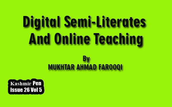 Digital Semi- Literates And Online Teaching