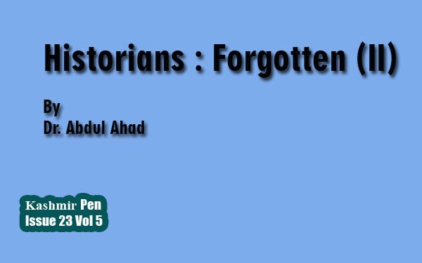 Historians : Forgotten (II)