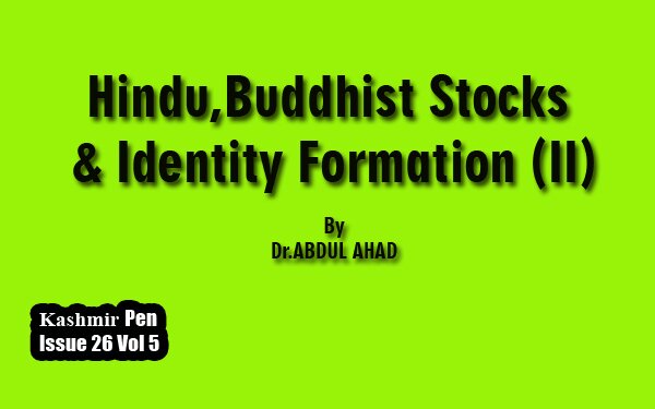 Hindu, Buddhist Stocks & Identity  Formation (II)