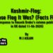 Kashmir-Flag: Whose Flag It Was? (Facts First) (In response to Haseeb Drabu’s column published in GK dated 11-06-2020 )