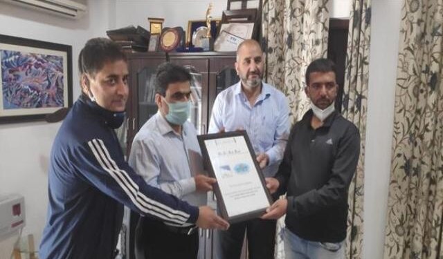 Dir Tourism felicitates employee for completing life saving technique, powerboat handling courses