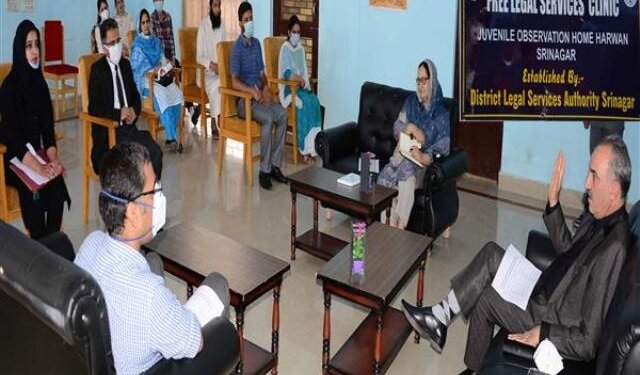 Justice Magrey inspects Observation, Children Homes at Shalimar, Harwan