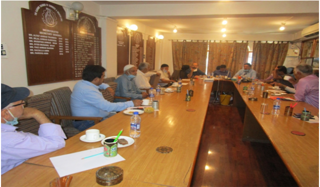 The Kashmir Chamber of Commerce & Industry held an interaction with Mr.  Mehmood Shah, Director  Industries & Commerce and Mr. Masrat-Ul –Islam, Director Handicrafts & Handloom, Kashmir. Stakeholders from the Industries and Handicrafts sector participated in the interaction.