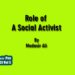 Role of A Social Activist