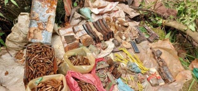 Arms, ammunition recovered during CASO in Rajouri village