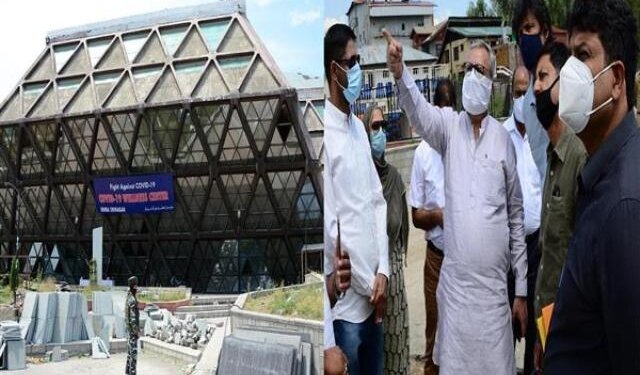 Advisor Khan takes stock of renovation works at Bakhshi Stadium, Indoor Stadium