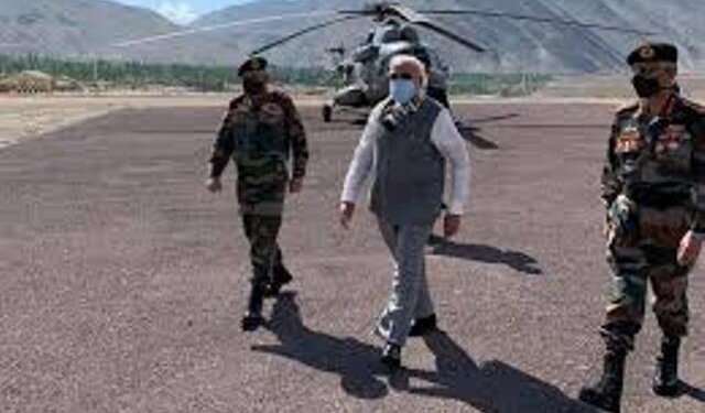 PM reaches Ladakh on surprise visit