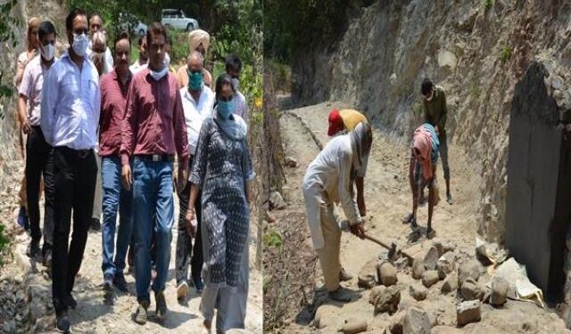 Director RDD Jammu inspects development works in Block Dansal of district Jammu