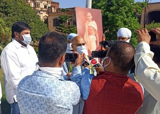 Gandhi Jayanti Advisor Sharma pays tribute to Mahatma Gandhi; emphasizes Gram Panchayats to actively participate in B2V Phase-III