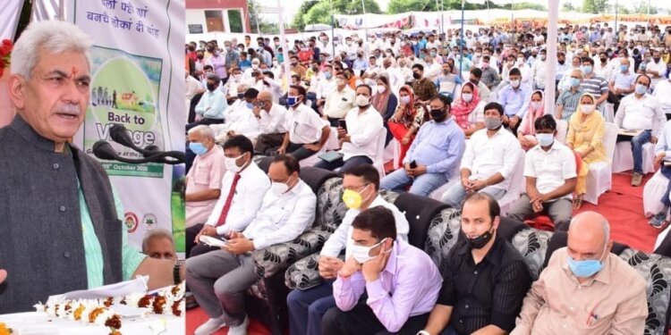 B2V3: Lt Governor visits border Panchayat, Pallanwala in Khour Public participation is the soul of B2V; Rural-Urban divide being minimized with B2V initiative : Lt Governor