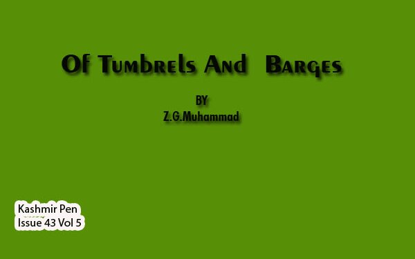 Of Tumbrels And  Barges