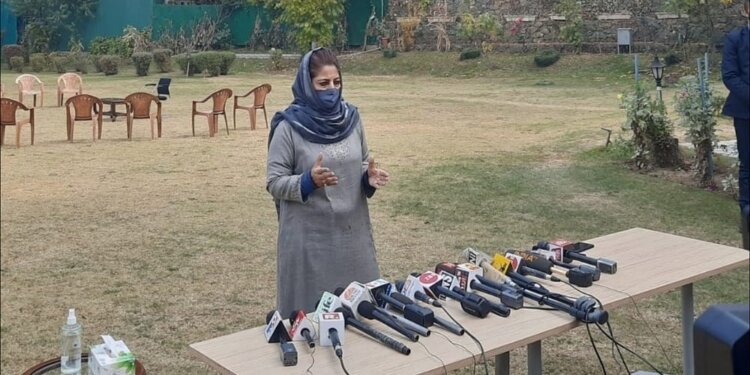 Go and take on China, why are you suppressing helpless Kashmiris : Mehbooba to BJP