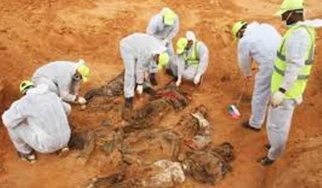 12 unidentified bodies found in Libya mass graves