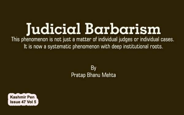 Judicial Barbarism