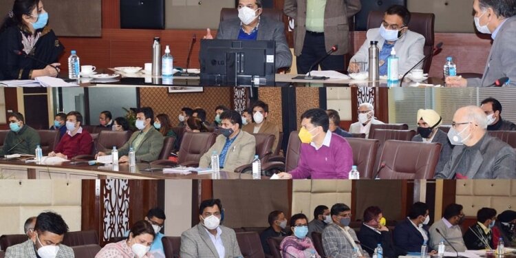 Advisor Baseer Khan chairs review meeting of Industries & Commerce Department