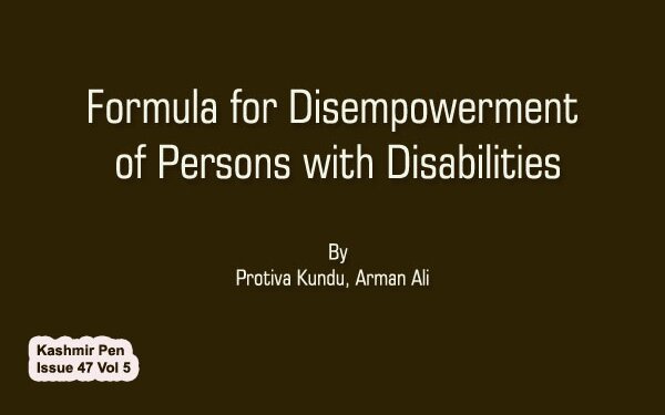 Formula for Disempowerment of Persons with Disabilities