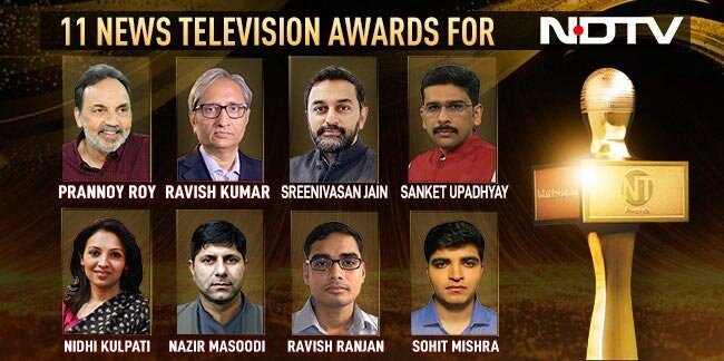 NDTV Wins 11 Huge Awards, Real Journalism Recognised
