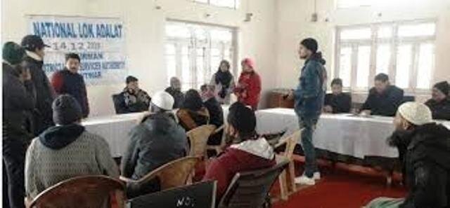 National Lok Adalat in district court Samba on December 12