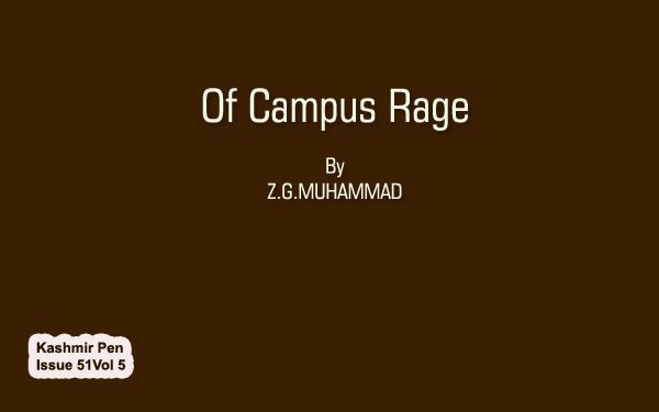 Of Campus Rage