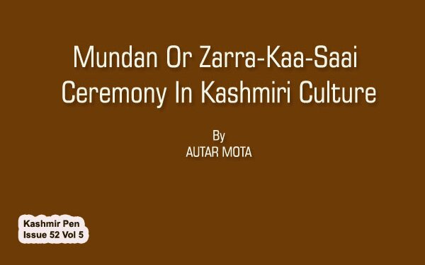 Mundan Or Zarra-Kaa-SaaiCeremony In Kashmiri Culture