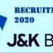 Jammu and Kashmir Bank Fresh Recruitment for Various Posts