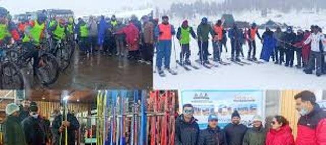 Directorate of Tourism, Kashmir organizes Snow Cying, Ski Mountaineering events at Gulmarg