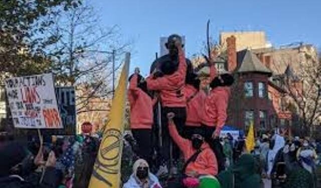 Khalistan supporters vandalise Mahatma Gandhi’s statue in US