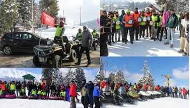 Multiple Snow Sports activities held at Gulmarg