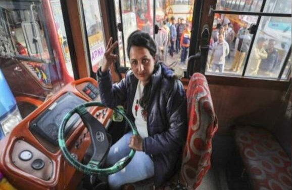Husband lost job in lockdown, Jammu mom turns bus driver