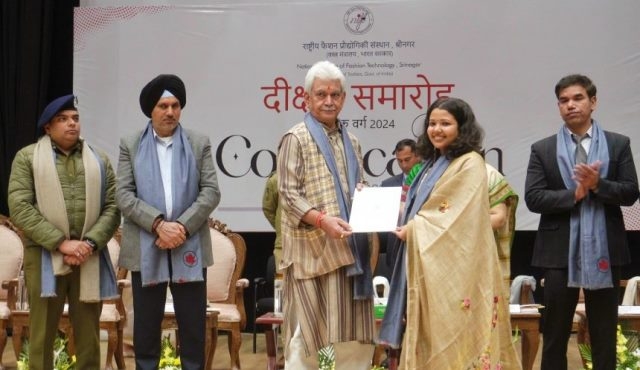 J&K LG addresses Convocation ceremony at NIFT, Srinagar