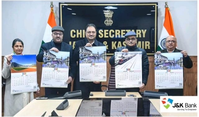 CS Atal Dulloo unveils J&K Bank Calendar-2025
