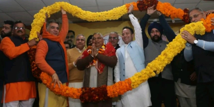 Sat Pal Sharma elected J&K BJP President