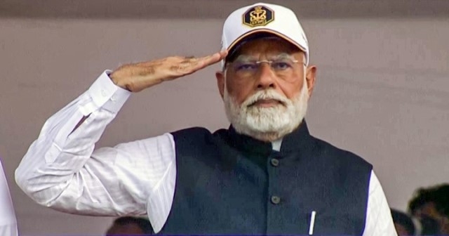 PM Modi commissions three ‘Made in India’ Naval combatants, says “for first time a destroyer, frigate, submarine commissioned together”