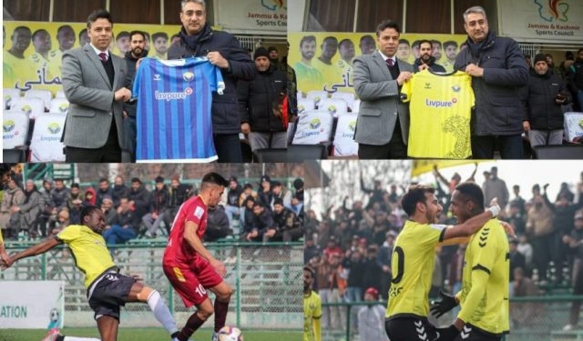 Real Kashmir FC hosts I-League match against Sporting Club Bangalore at TRC Ground