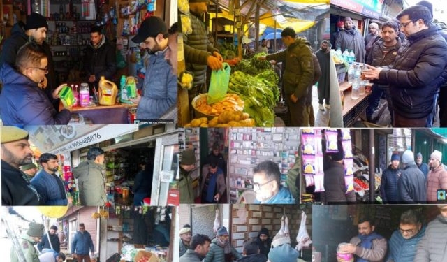 Rs.36k fine imposed, 204 kg rotten vegetables, food items destroyed at Kupwara