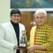 LG Sinha bids farewell to Additional Secretary Jatin Kishore & Dr. Vijay Sagar at Raj Bhawan