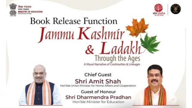 Amit Shah to release book, titled ‘Jammu Kashmir and Ladakh: Through the Ages’ in New Delhi