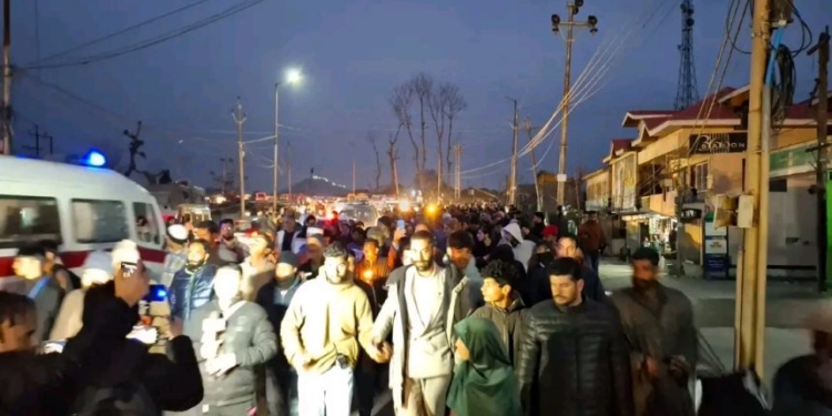 Candlelight March held in Anantnag to condemn terror attack in Kulgam