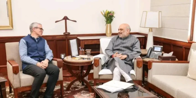 CM Omar Abdullah meets Amit Shah in Delhi, discusses J&K statehood, security issues