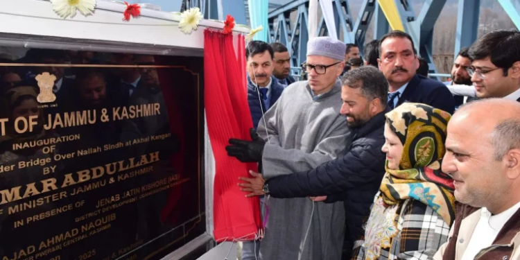 J&K CM Omar Abdullah inaugurates Akhal-Kangan bridge in Ganderbal