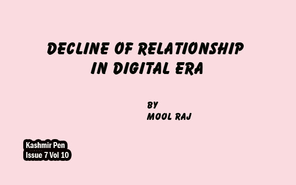 Decline Of Relationship In Digital Era
